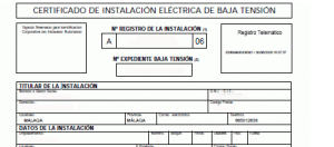 ¿Que es el Boletín Eléctrico o Certificado de Instalación Eléctrica?